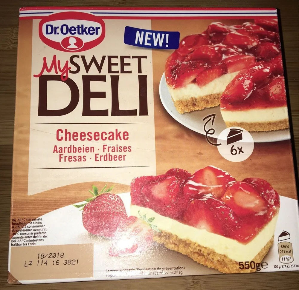 My sweet deli cheesecake tarta de queso y fresas