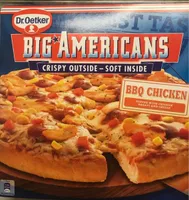Big Americans BBQ Chicken pizza