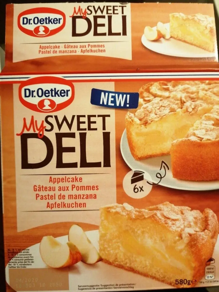 My sweet deli pastel de manzana