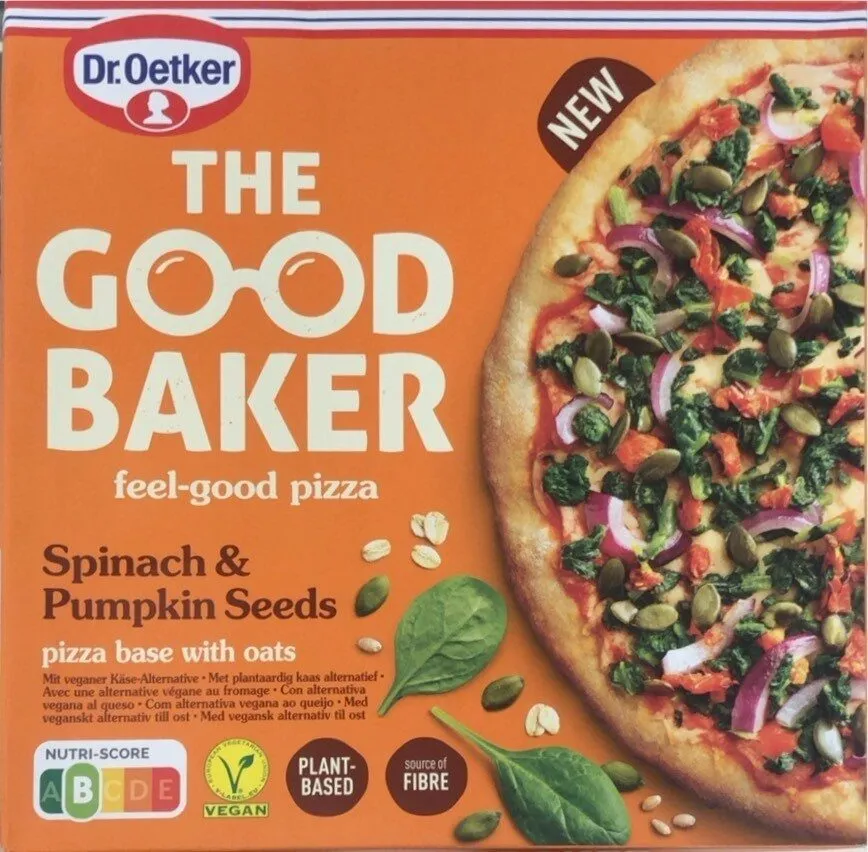 THE GOOD BAKER feel-good pizza Spinach & Pumpkin Seeds