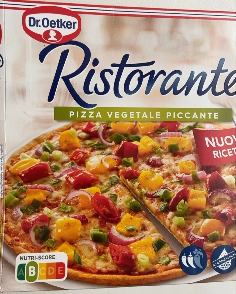 Pizza vegetale piccante