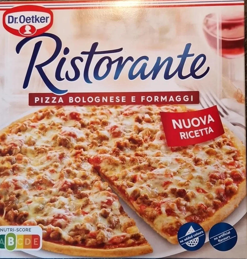 Ristorante Pizza bolognese e fromaggi