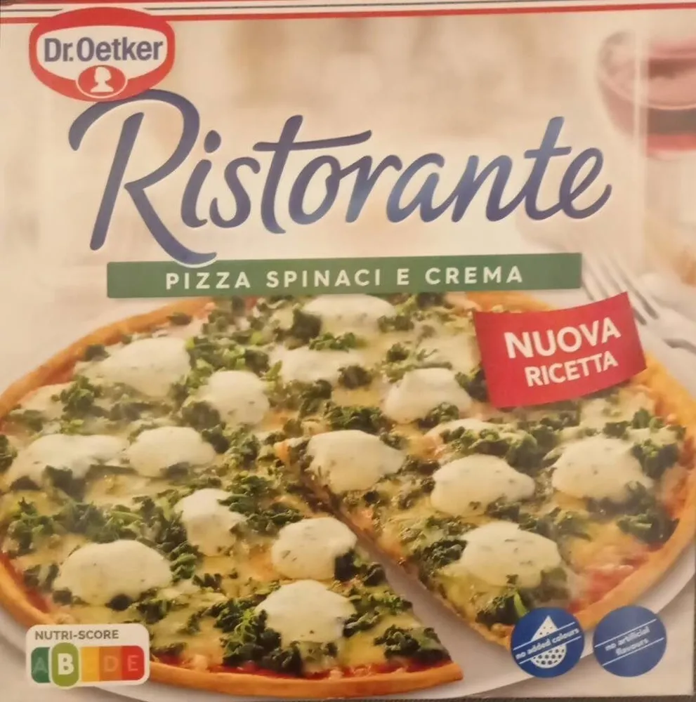 Pizza Ristorante Spinaci E Crema