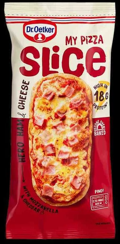 MY PIZZA SLICE HAM & CHEESE WITH MOZZARELLA & CHEDDAR