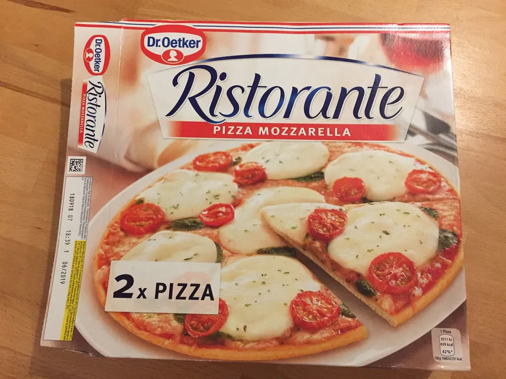 Dr.oetker Ristorante, Pizza Mozzarella 2x335g 670 Pkg