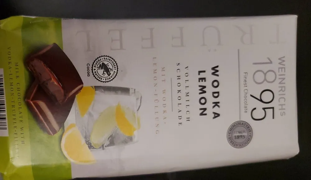 Chocolat au lait Vodka - Citron