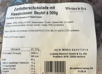 Zartbitterschokolade mit Haselnüssen