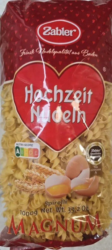 Spirelli Hochzeitsnudeln