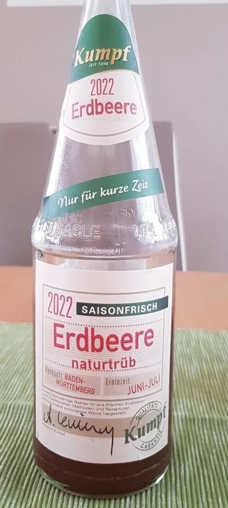 Erdbeersaft naturtrüb