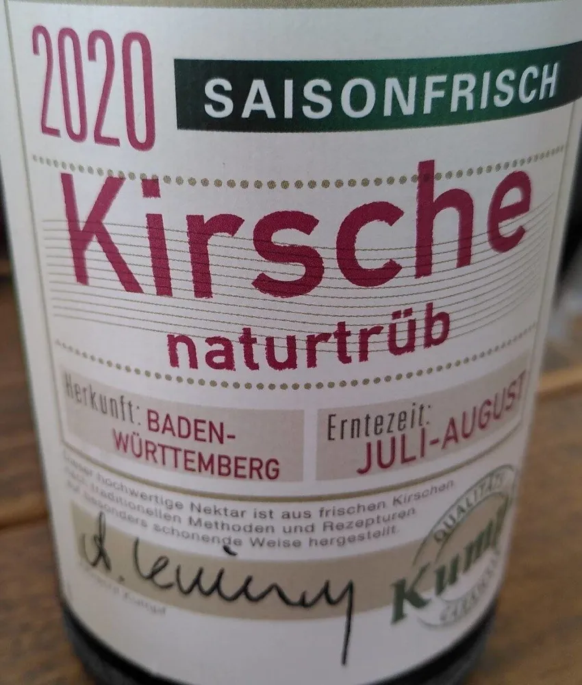Kirsche naturtrüb