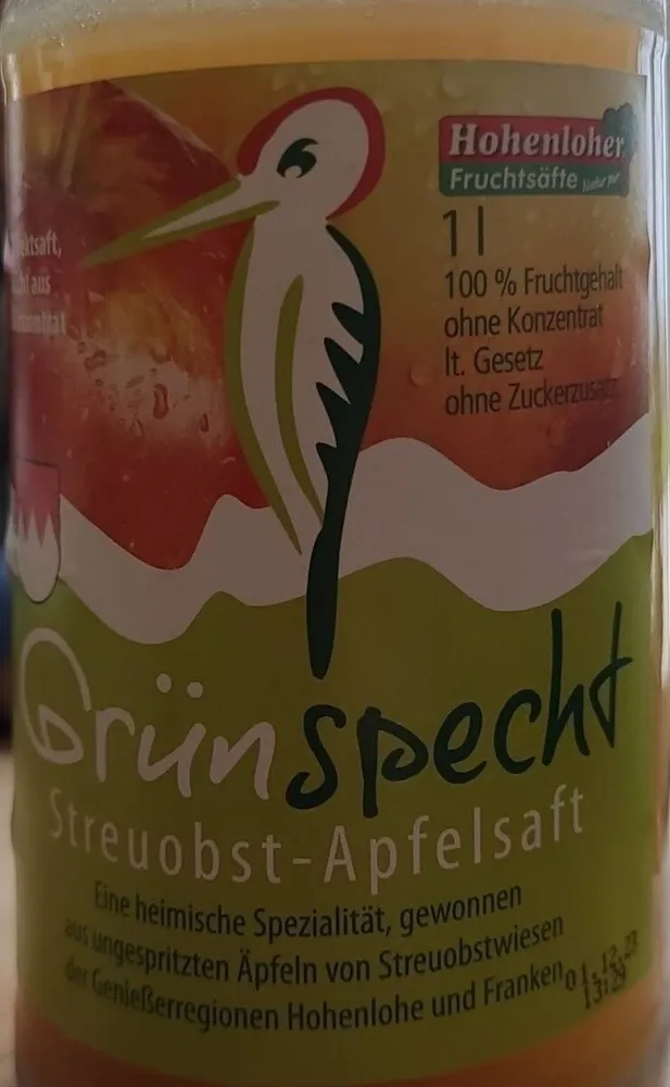 Grünspecht Streuobst-Apfelsaft