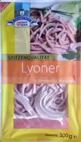 Lyoner in Streifen für Wurstsalat