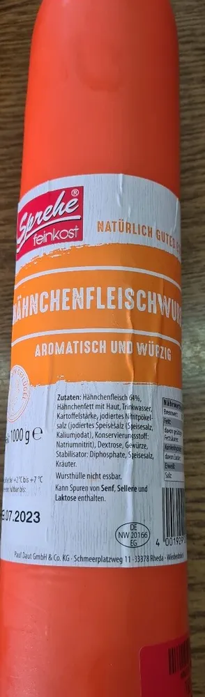 Hähnchenfleischwurst