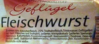 Geflügel Fleischwurst