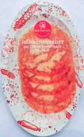 Hähnchenbrustfilet in Chili-Rinder-Aspik gepökelt