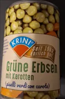 Grüne Erbsen mit Karotten