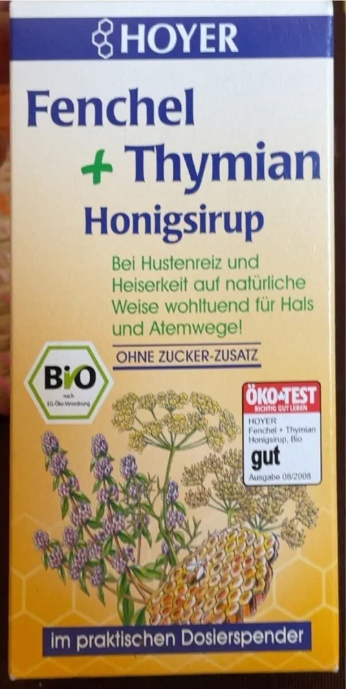 Honigsirup Fenchel Und Thymian, Fenchel Und Thymian