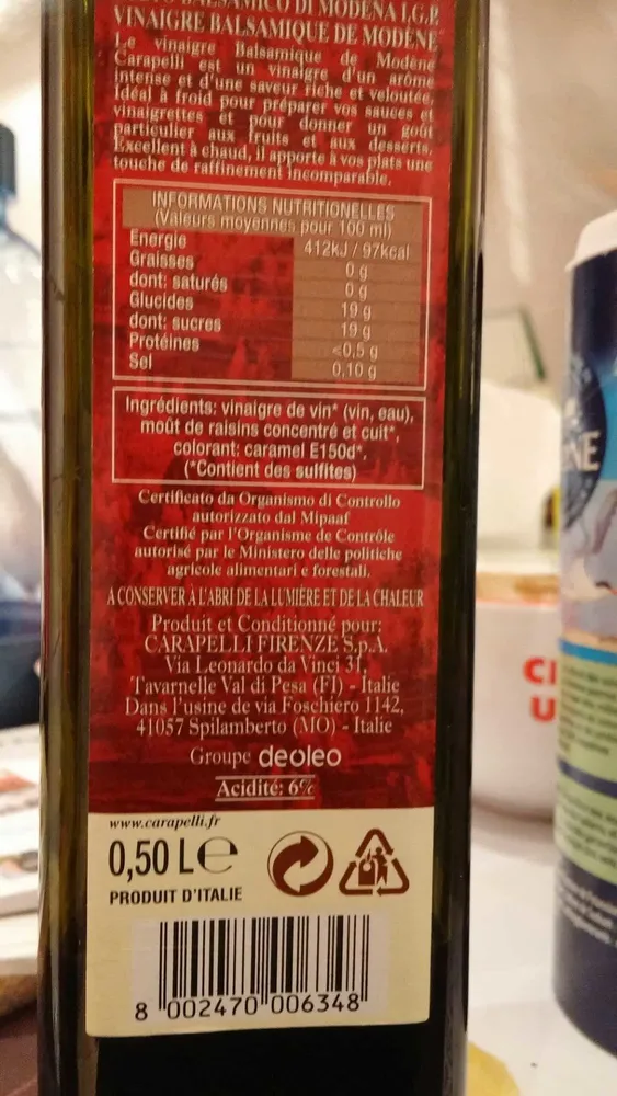 Vinaigre balsamique de Modène