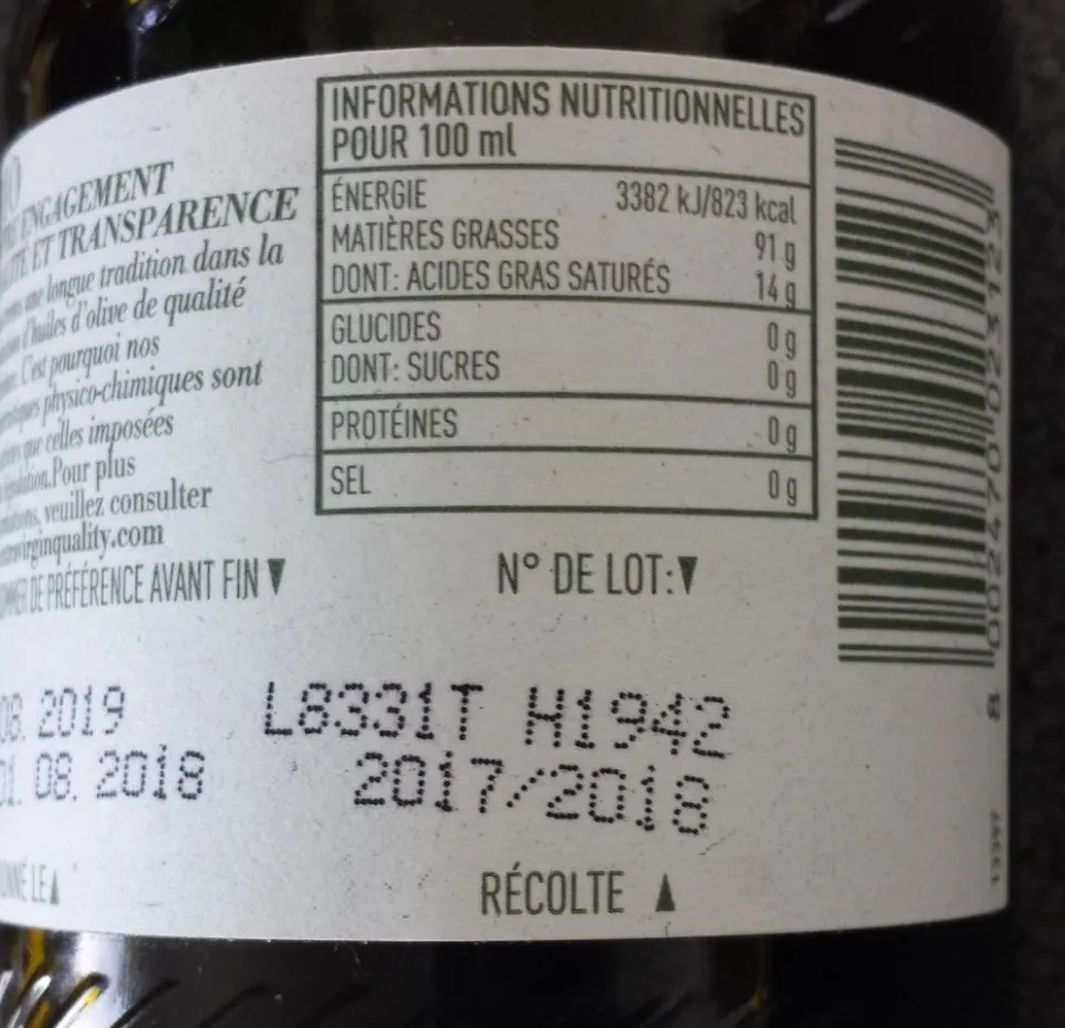 Bio huile d'olive vierge extra