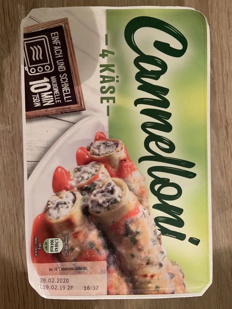 Cannelloni - 4 Käse