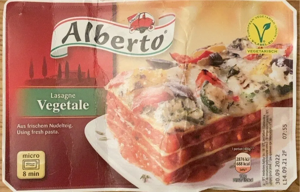 Alberto Lasagne Vegetale
