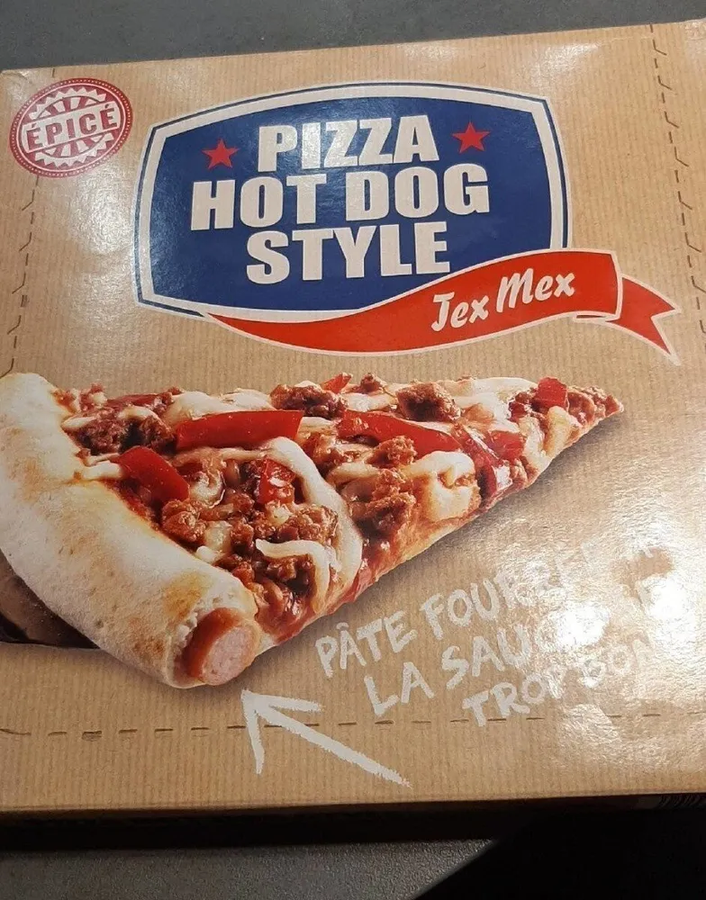 Pizza hot dog style