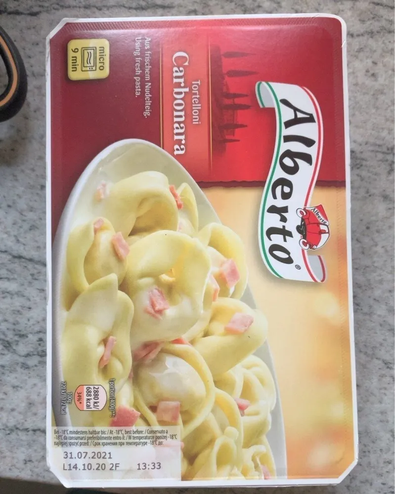 Tortelloni Carbonara