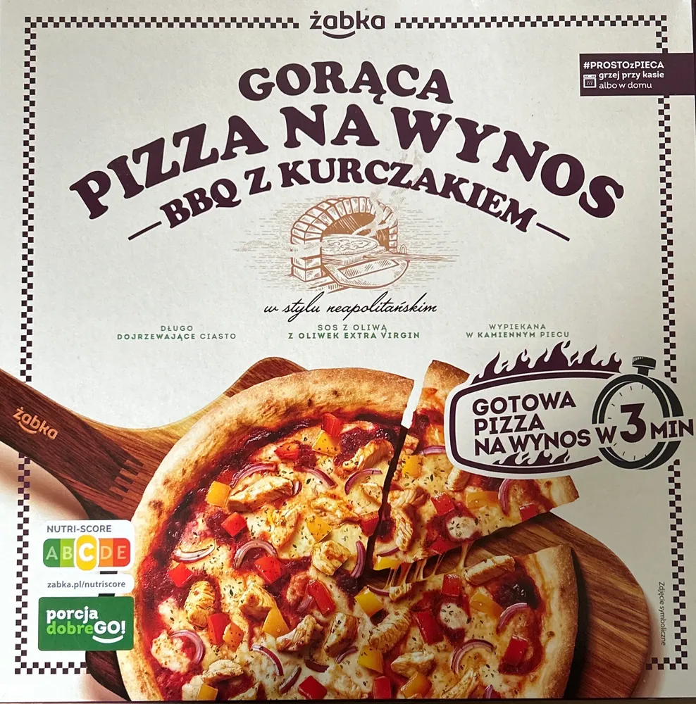 Gorąca Pizza Na Wynos BBQ z Kurczakiem