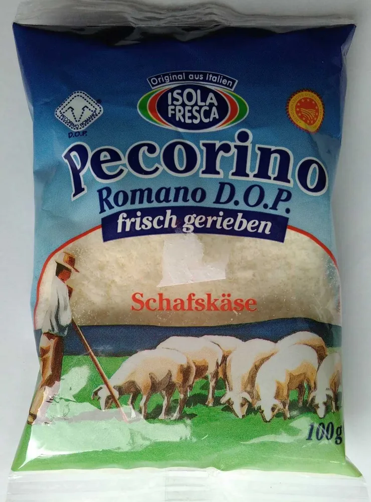 Pecorino Romano D.O.P. frisch gerieben
