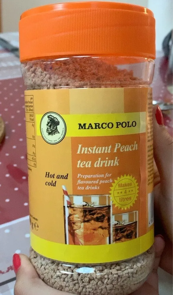 tea drink peach