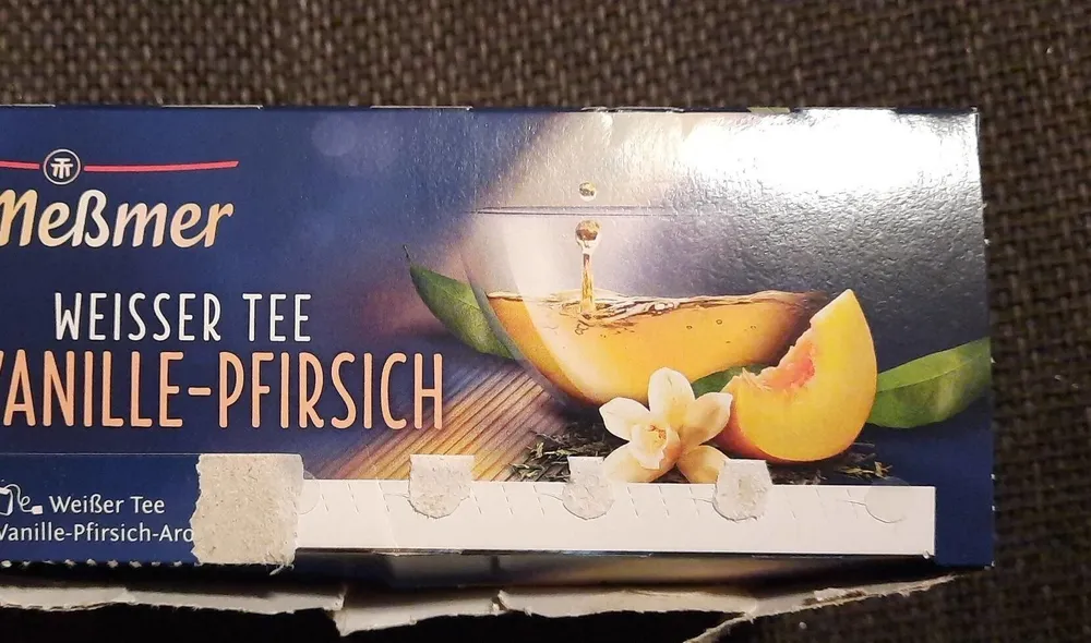 Weißer Tee Vanille-Pfirsich