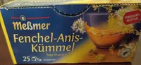 EDEKA Meßmer Fenchel-Anis-Kümmel Kräutertee 25 St. a 2g 50g 2,45€ 1kg 49€