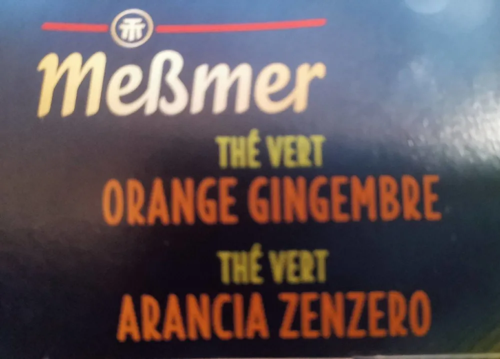Meßmer thé vert orange gingembre