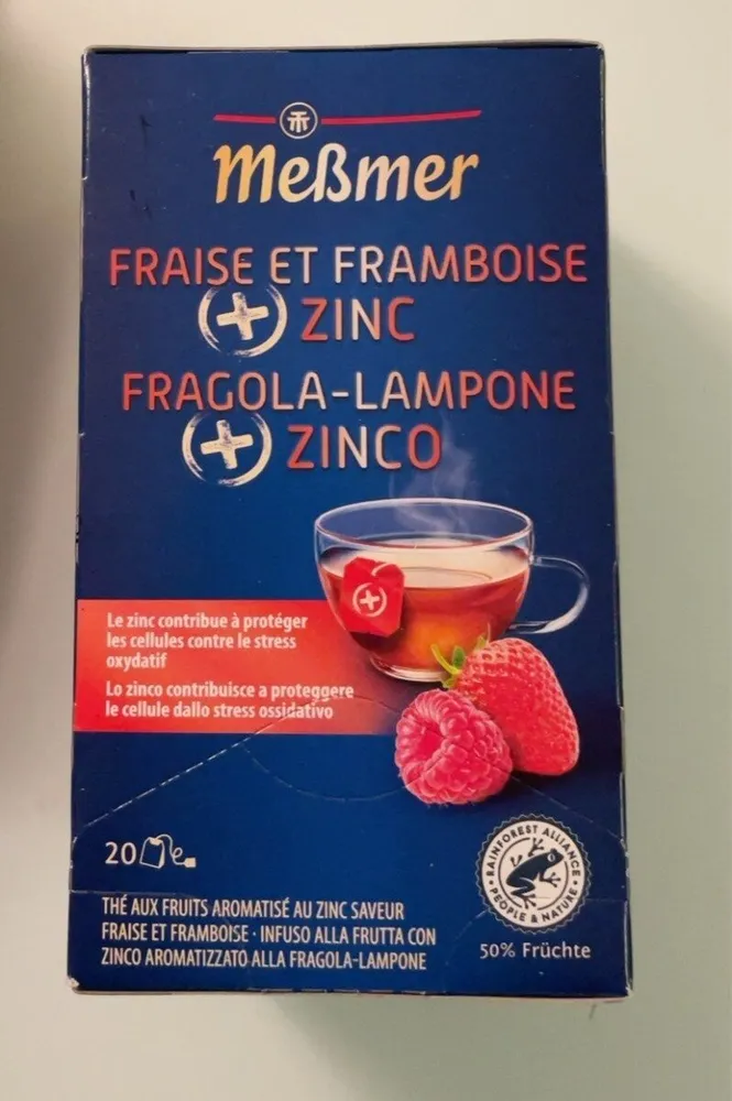 Tisane Fraise et Framboise + ZINC