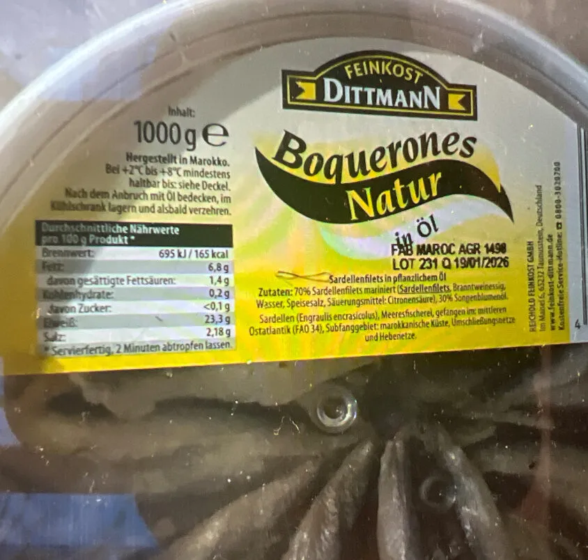 Boquerones Natur