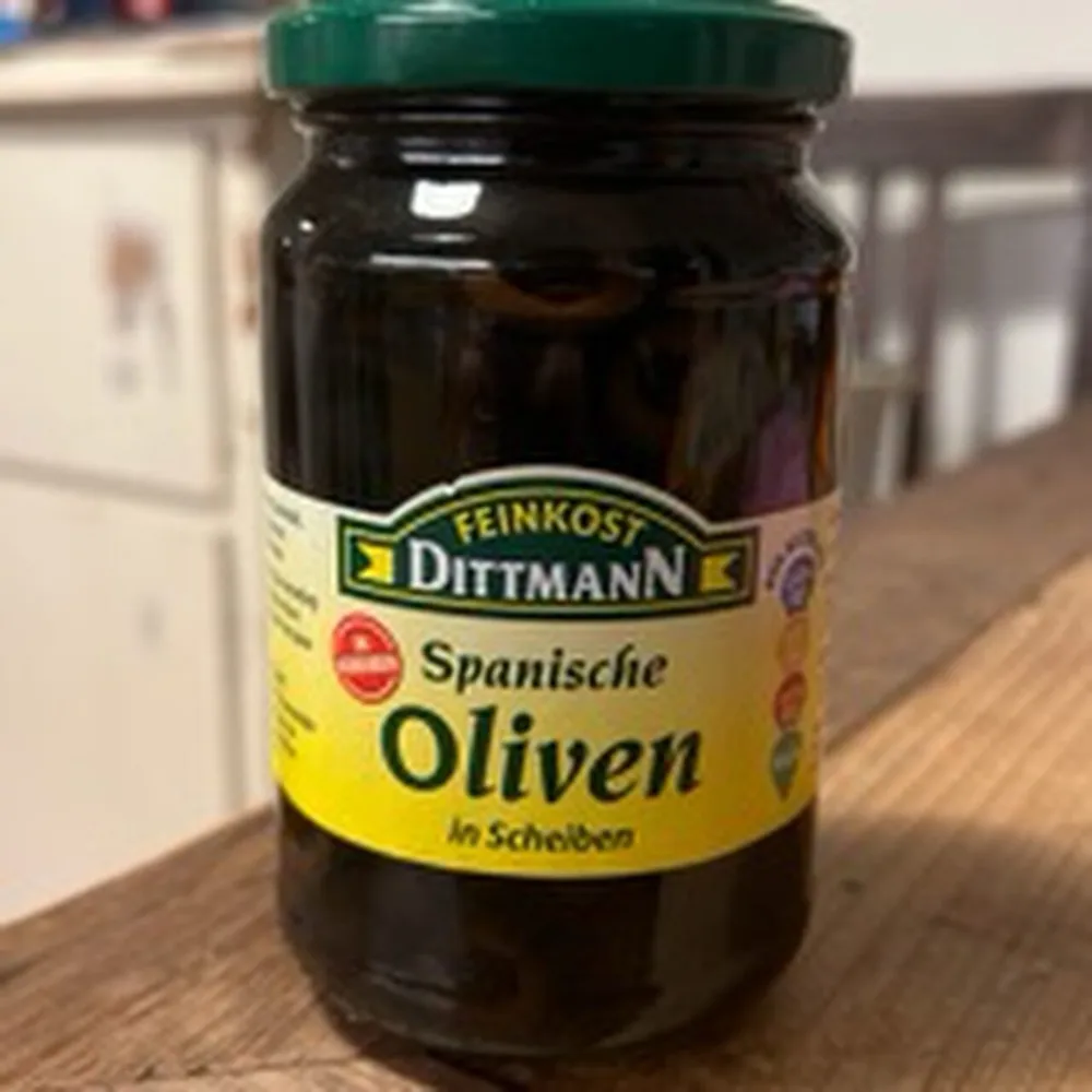 Oliven, Spanische in Scheiben