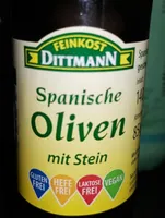 Spanische Oliven mit Stein