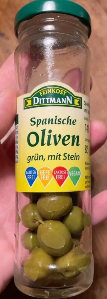 Spanische Oliven - grün, mit Stein