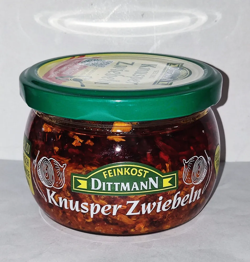 Knusperzwiebeln in Chiliöl