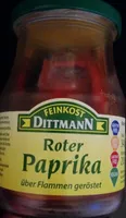 Roter Paprika (über Flammen geröstet)