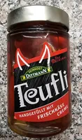 Feinkost Dittmann Teufli Rote Pfefferonen Gefüllt Mit Frischkäse Creme
