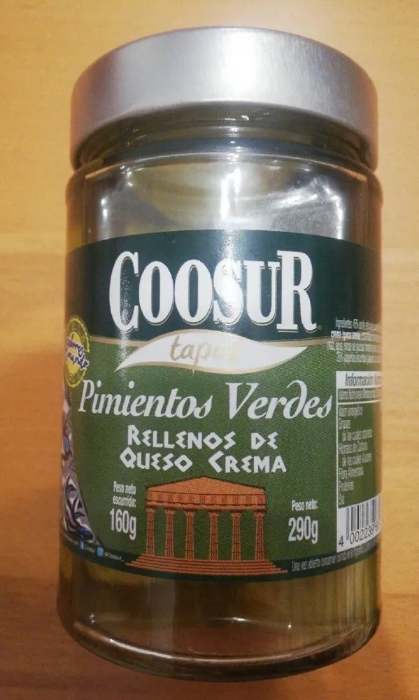 Pimientos Verdes Rellenos de Queso Crema