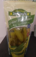 Grüne Pfefferonen scharf