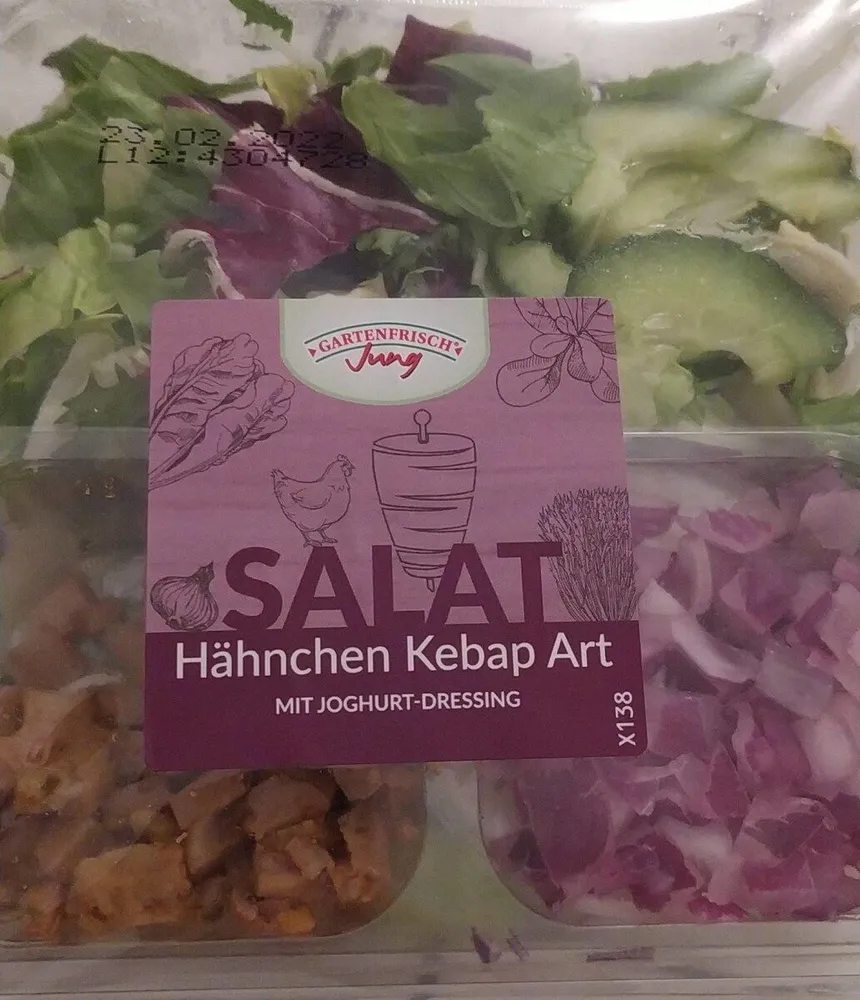 Salat Hähnchen Kebap Art