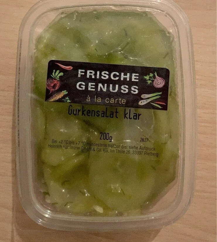 Gurkensalat klar