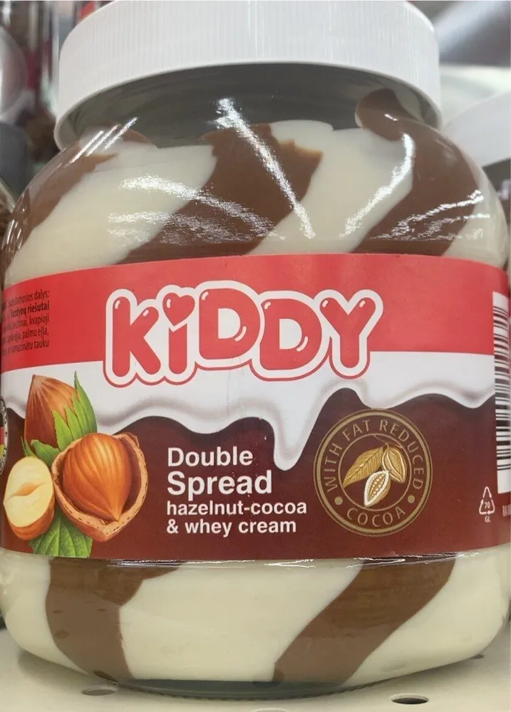 Double Spread Hazelnut-cocoa & whey cream