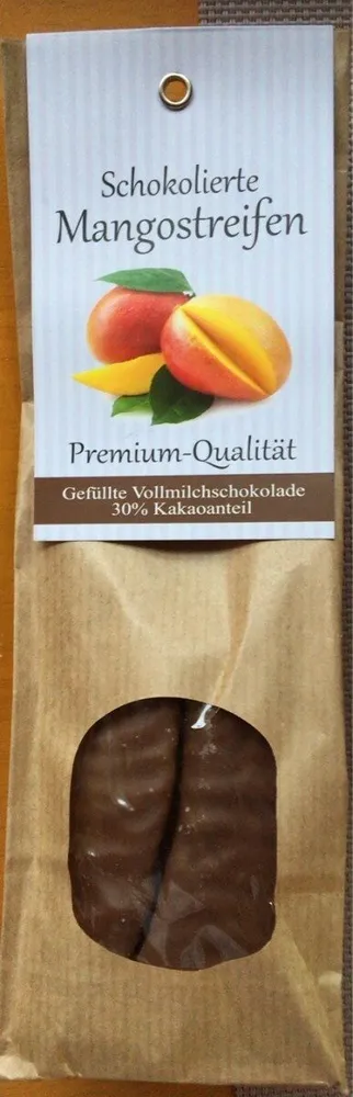Schokolierte Mangostreifen