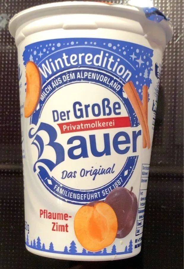 Der Grosse Bauer Joghurt Pflaume- Zimt