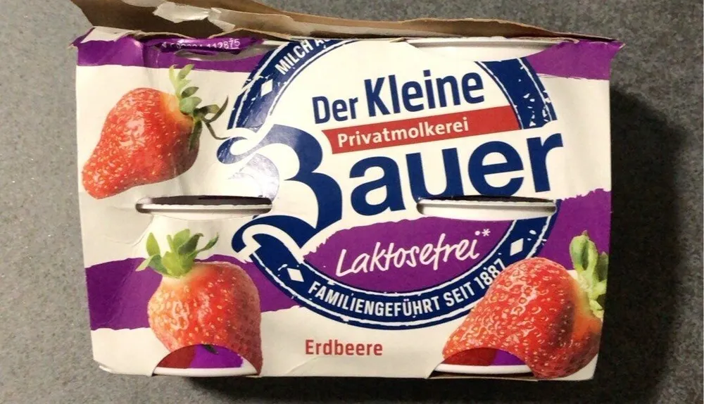 Der Laktose Freie Jogurt Mild Erdbeere