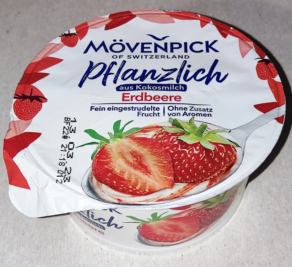 Pflanzlich aus Kokosmilch - Erdbeere